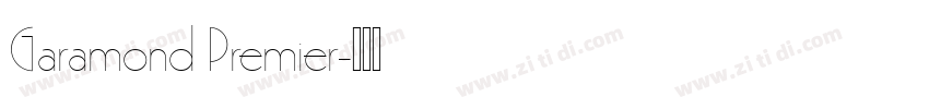 Garamond Premier字体转换